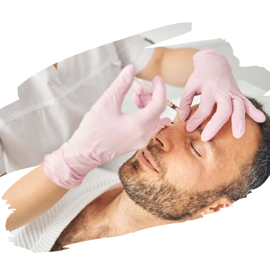 Picture of a client receiving Botox