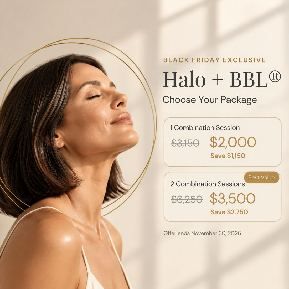 Halo® + BBL® | Black Friday Package