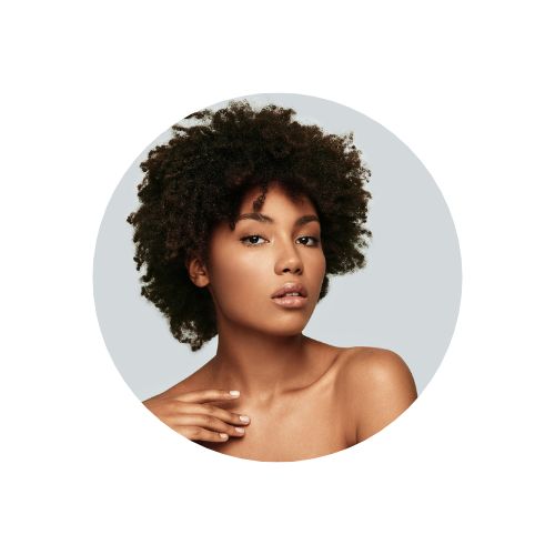 Woman's voluminous cheeks from Emface