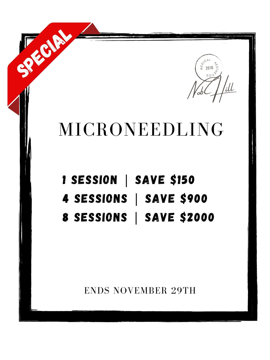 Black Friday Sale: Microneedling