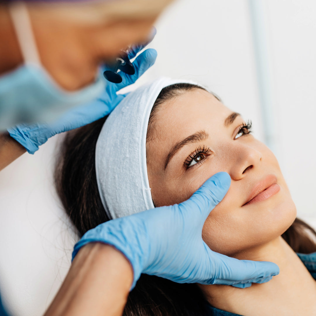 Picture of a client receiving Botox