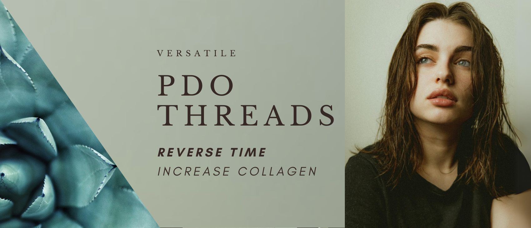PDO Thread Image Banner to Advertise its highlights being versatile and how it increases collagen